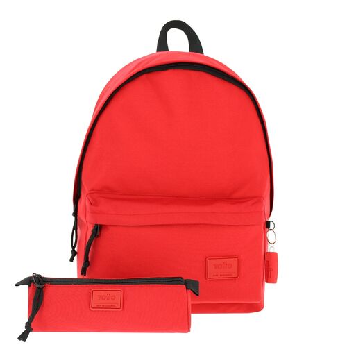 Mochila + portatodo Kalex rojo 