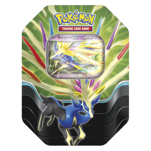 Spanish Pokemon assorted Collectible card game tin
