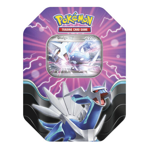 Spanish Pokemon assorted Collectible card game tin