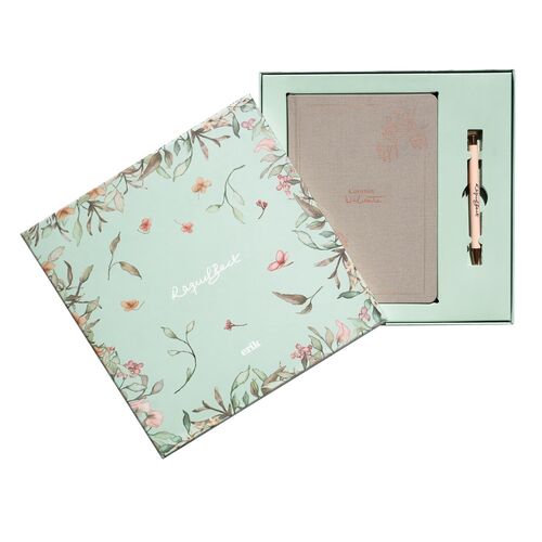 Set Cuaderno A5 + Boligrafo Raquel Beck