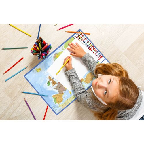Vade tapete escritorio Mapa Europa Frances
