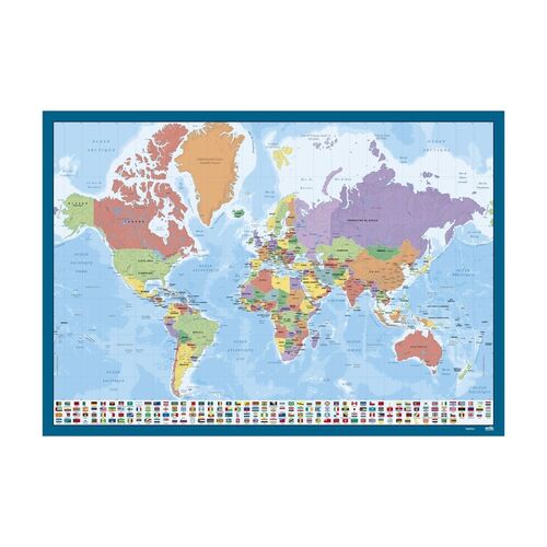Vade tapete escritorio Mapa Mundo Frances