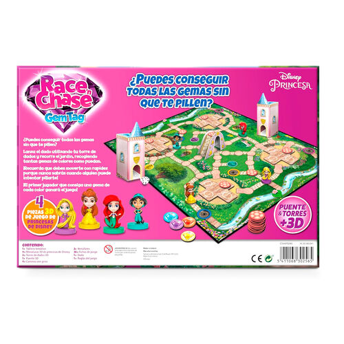 Juego mesa Race Chase Princesas Disney español