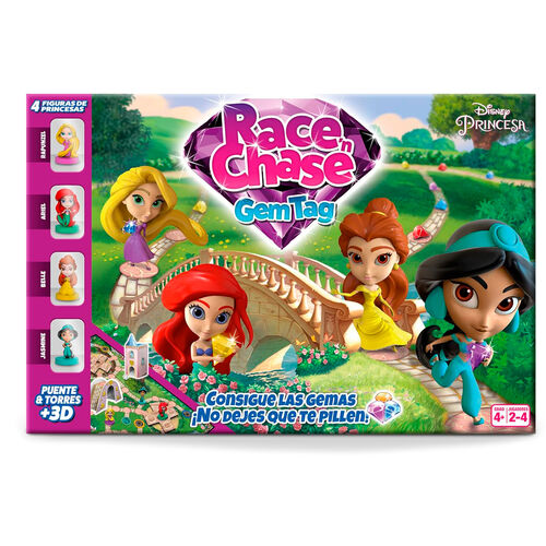 Juego mesa Race Chase Princesas Disney español