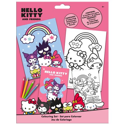 Set colorear Hello Kitty and Friends