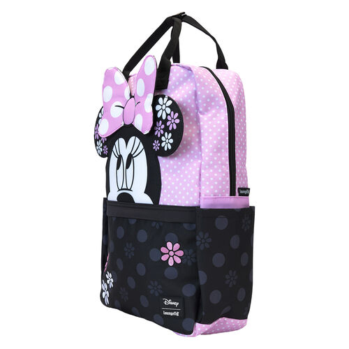 Loungefly Disney Minnie Floral Rock the Dots nylon backpack