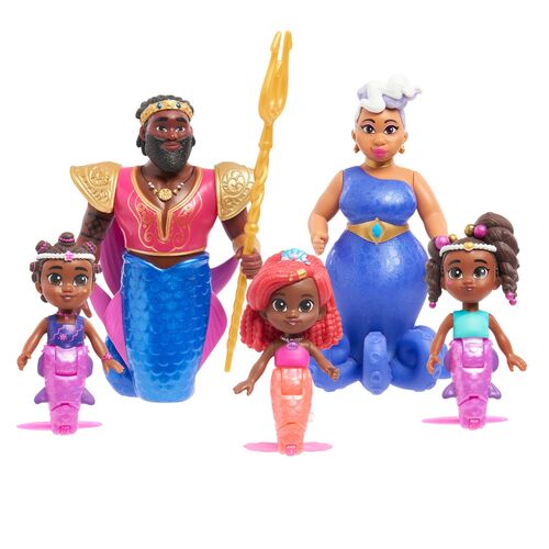 Blister 5 figuras Royal Family Ariel Disney