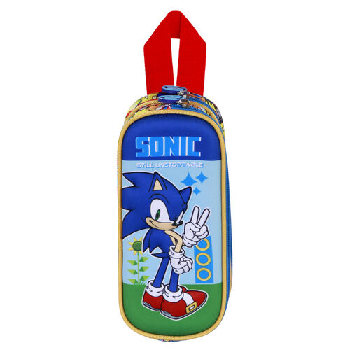 Sonic The Hedgehog 3D double pencil case