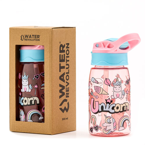 Cantimplora Unicornio Water Revolution 500ml tritan 