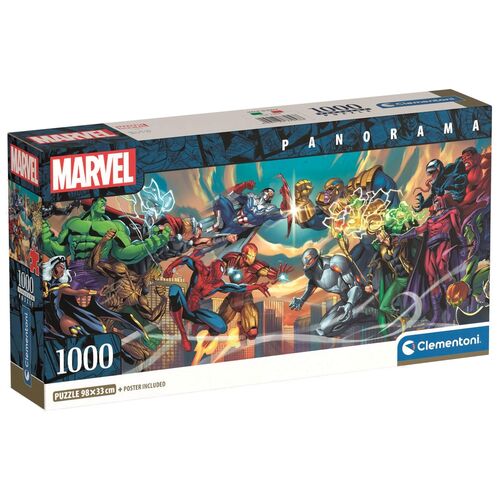 Marvel Heroes vs Villains panorama puzzle 1000pcs