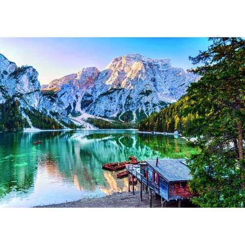 Puzzle Emerald Lake Braies High Quality 1000pzs