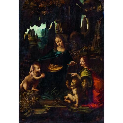 Puzzle The Virgin of the Rocks Leonardo Museum 1000pzs