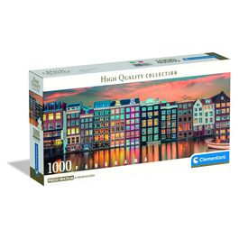 Puzzle Panorama Bright Amsterdam High Quality 1000pzs