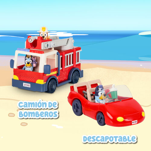 Bluey firetruck + figures