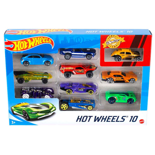 Blister 10 coches Hot Wheels surtido