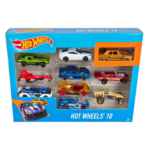 Blister 10 coches Hot Wheels surtido