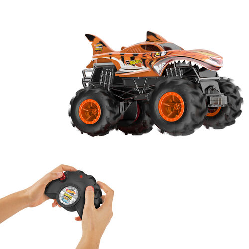 Coche radio control Tiger Shark Monster Trucks Hot Wheels