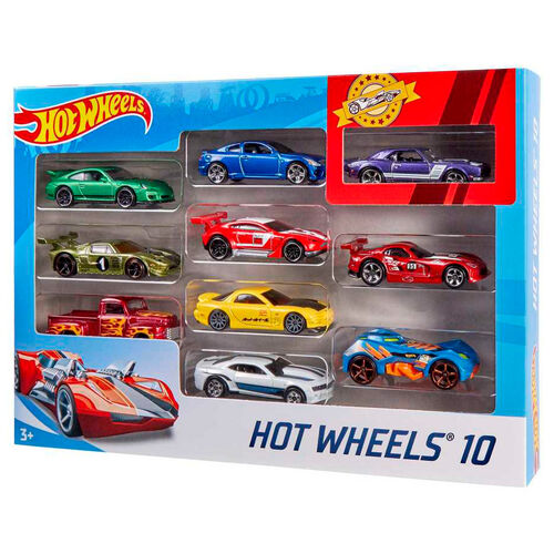 Blister 10 coches Hot Wheels surtido