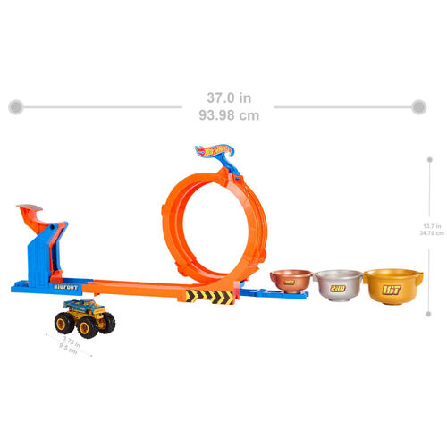 Pista Trofeo del Desafío Bigfoot Monster Trucks Hot Wheels