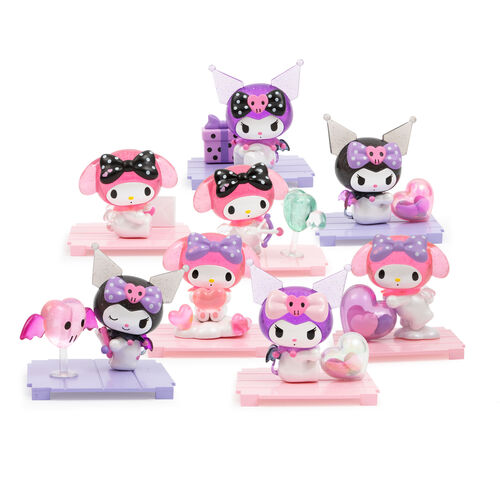 Figura sorpresa Kuromi & My Melody Love Story Hello Kitty surtido