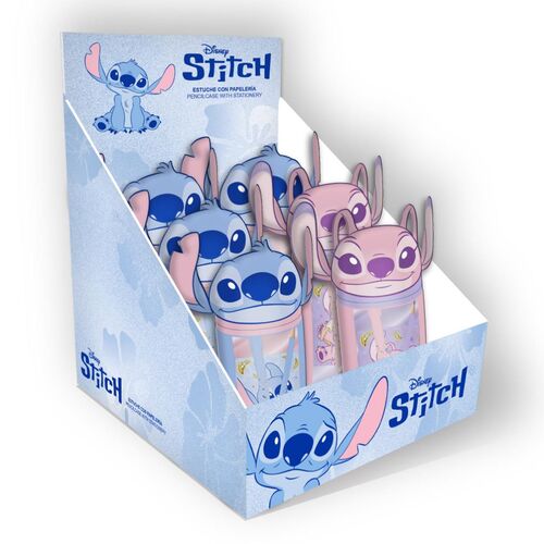 Disney Stitch assorted plush pencil case