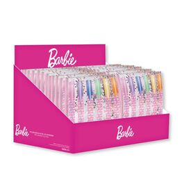 Blister 6 boligrafos gel Barbie