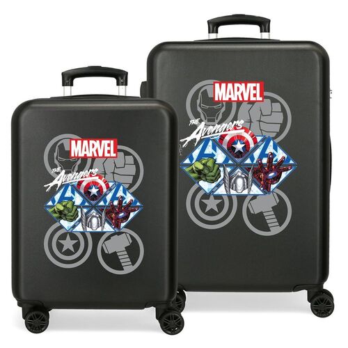 Set 2 Maletas trolley ABS Heroes Los Vengadores Avengers Marvel