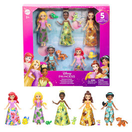 Blister 5 muñecas Princesas Disney