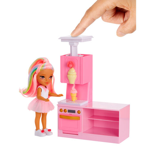 Rainbow High Little Dessert Shop with Kandy playset + doll
