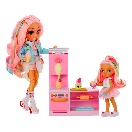 Rainbow High Little Dessert Shop with Kandy playset + doll