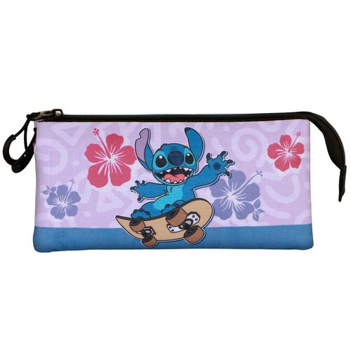 Disney Stitch Skate triple pencil case