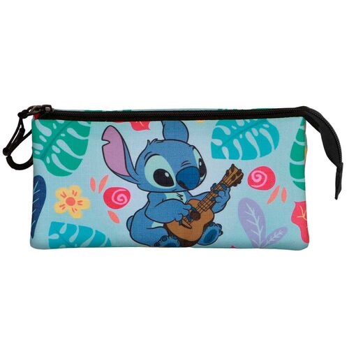 Disney Stitch Guitar triple pencil case