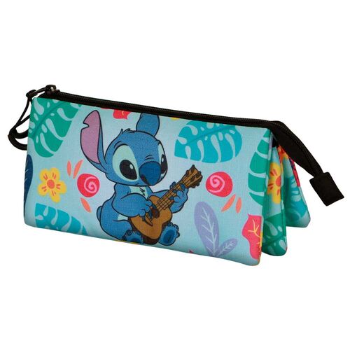 Disney Stitch Guitar triple pencil case