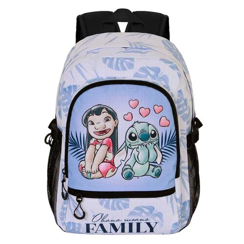 Mochila Couple Stitch Disney 44cm adaptable