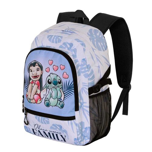 Mochila Couple Stitch Disney 44cm adaptable