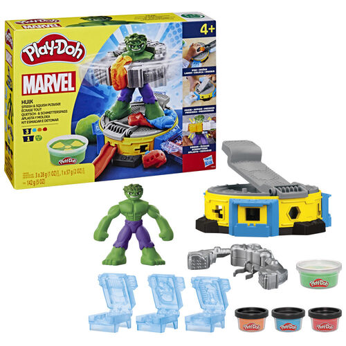 Play-Doh Marvel Hulk Crushes and shapes