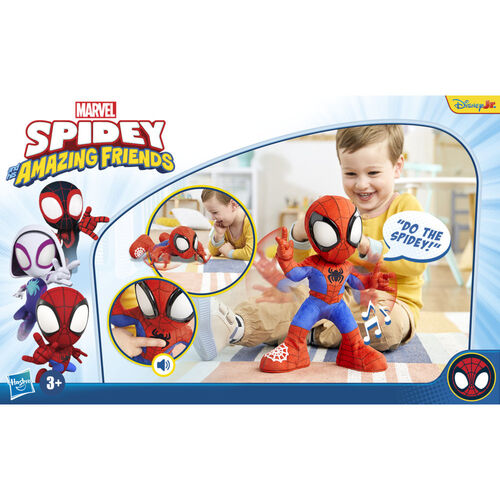 Muñeco peluche Spidey Baila y Gatea Spidey and His Amazing Friends Marvel