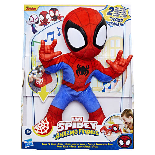 Muñeco peluche Spidey Baila y Gatea Spidey and His Amazing Friends Marvel