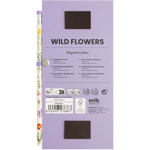Bloc notas magnetico Wild Flowers