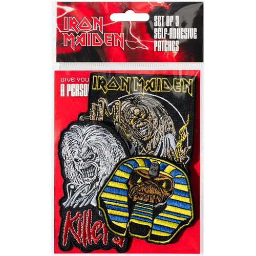 Set 3 parches Iron Maiden