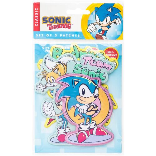 Set 3 parches Sonic The Hedgehog