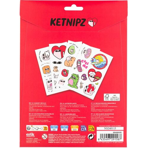 Ketnipz reusable sticker set