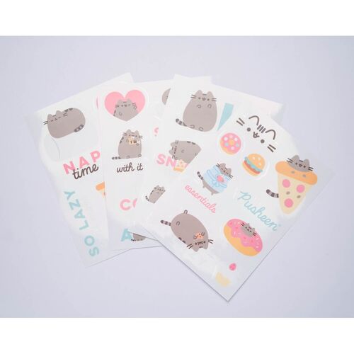 Set pegatinas reutilizables Pusheen