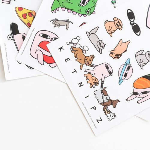 Ketnipz reusable sticker set
