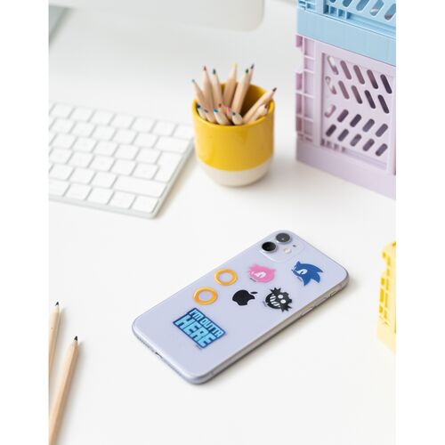 Sonic The Hedgehog reusable sticker set