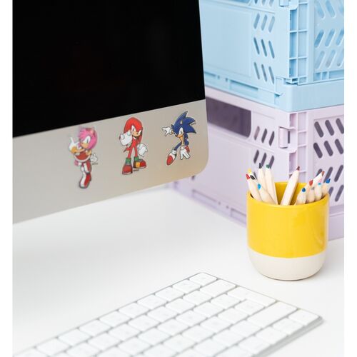 Sonic The Hedgehog reusable sticker set