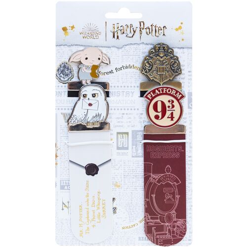 Set 4 marcapaginas Harry Potter