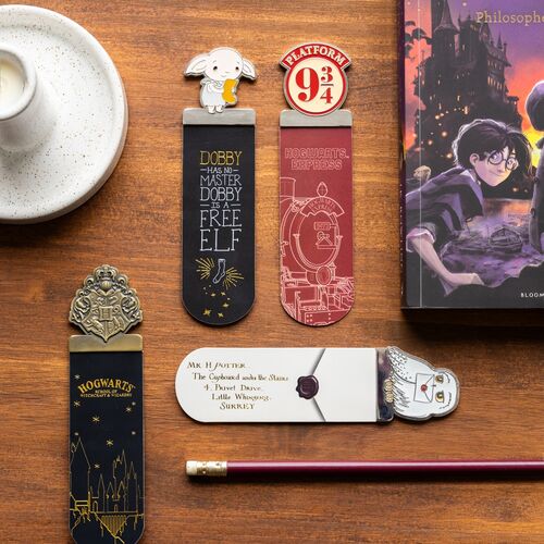 Set 4 marcapaginas Harry Potter