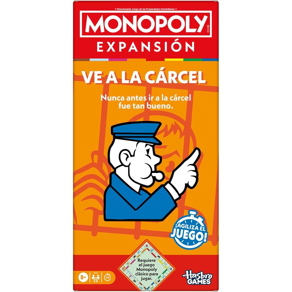 Spanish Monopoly Go to Prison Game expansion