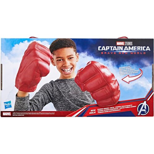 Super puños Hulk Rojo Capitan America Brave New World Marvel